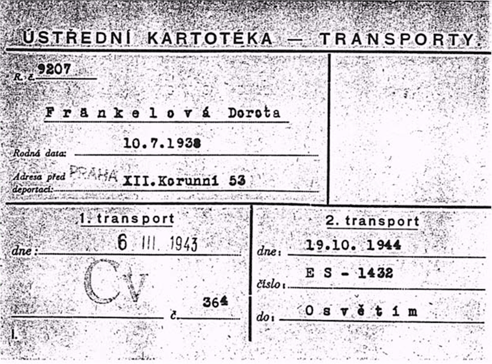 Transport-card from the year 1943 (© H. Wilkes)